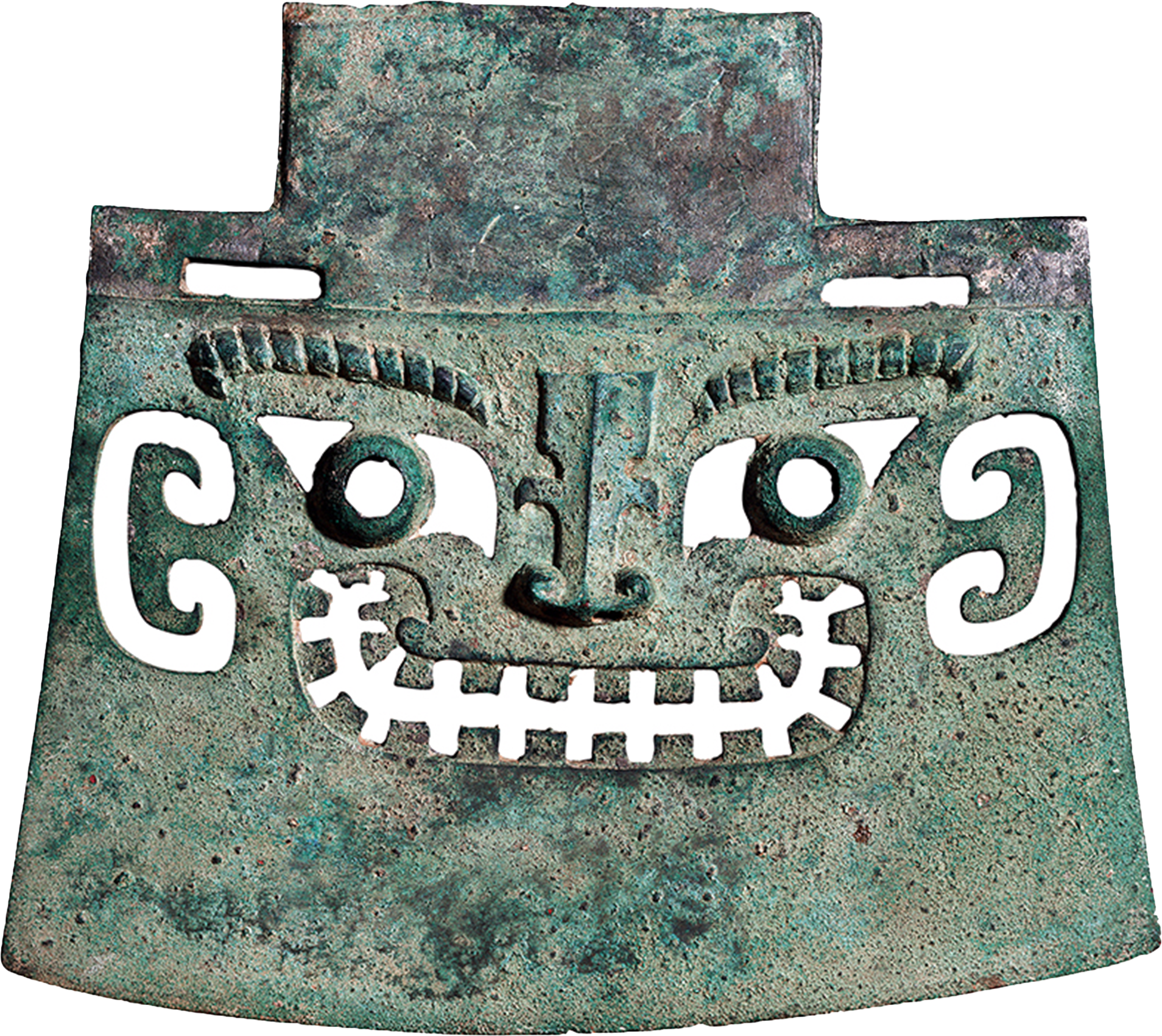 bronze smiling face